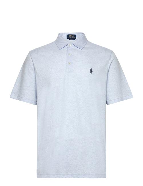 Classic Fit Cotton-Linen Mesh Polo Shirt Polo Ralph Lauren Blue