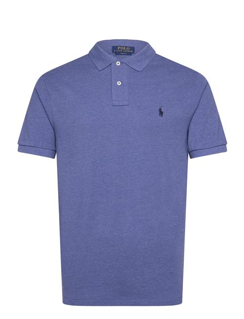 Se Slim Fit Mesh Polo Shirt Polo Ralph Lauren Blue ved Booztlet