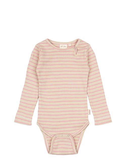 Body L/S Modal Striped Petit Piao Pink