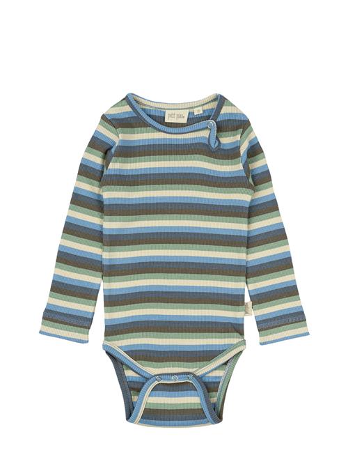 Body L/S Modal Multi Striped Petit Piao Green