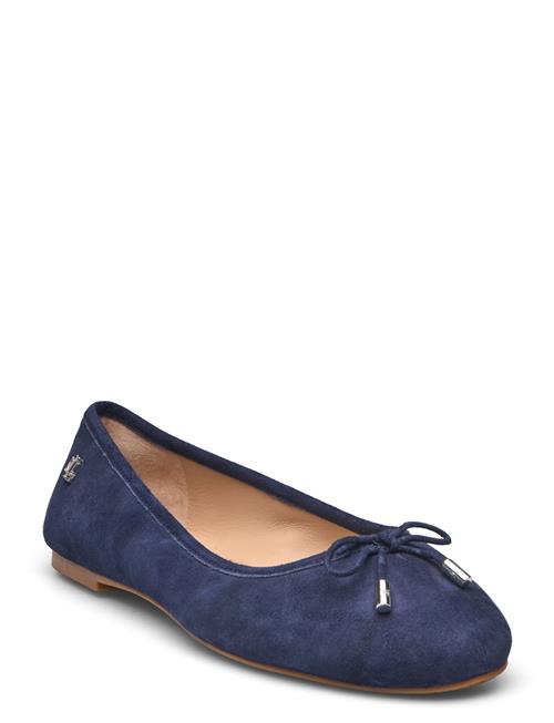 Jayna Suede Flat Lauren Ralph Lauren Navy