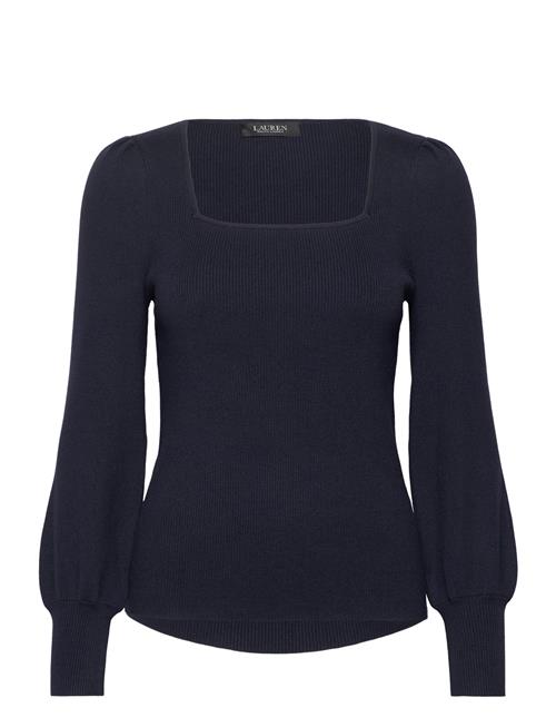 Rib-Knit Puff-Sleeve Sweater Lauren Ralph Lauren Navy