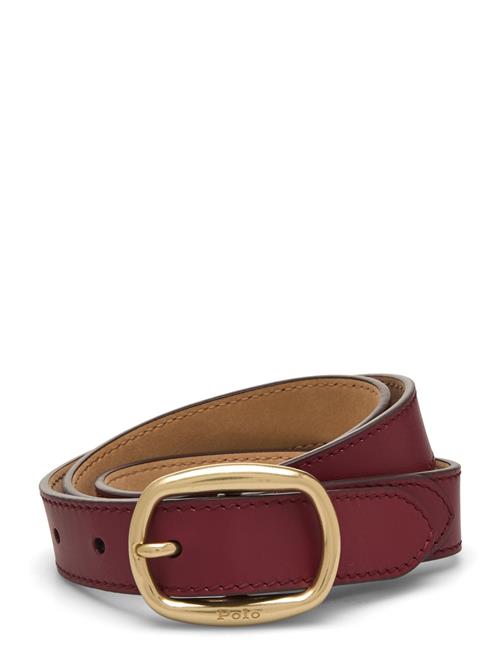 Smooth Vachetta-25Mm Ovl Bk-Blt-Med Polo Ralph Lauren Red