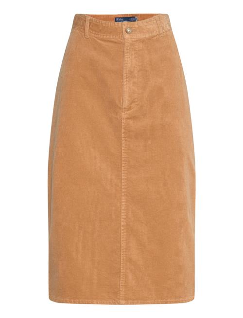 Corduroy Pencil Midi Skirt Polo Ralph Lauren Beige