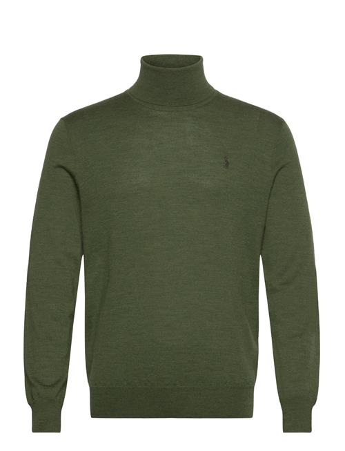 Washable Wool Turtleneck Sweater Polo Ralph Lauren Green