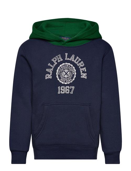 Logo Color-Blocked Fleece Hoodie Ralph Lauren Kids Navy