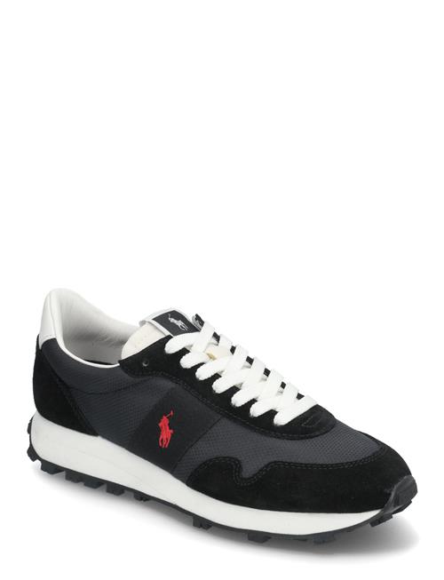 Prl Trail 100 Suede & Oxford Sneaker Polo Ralph Lauren Black