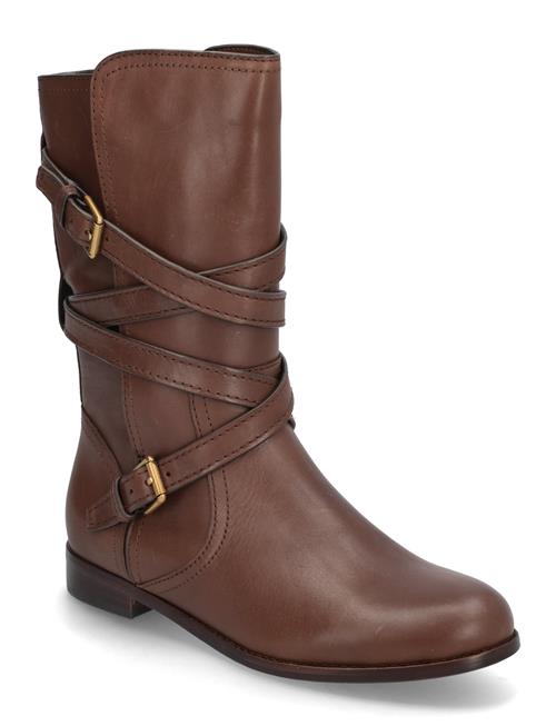 Burnished Calf-Briannah-Bo-Mbo Lauren Ralph Lauren Brown