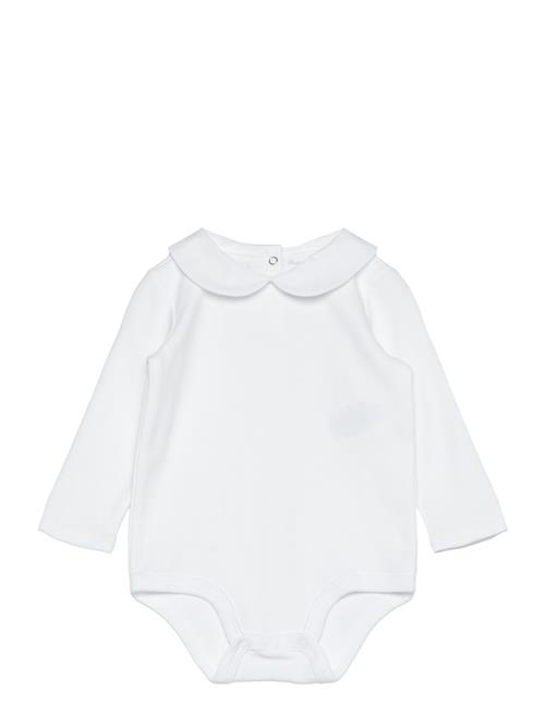 Organic Cotton Interlock Bodysuit Ralph Lauren Baby White