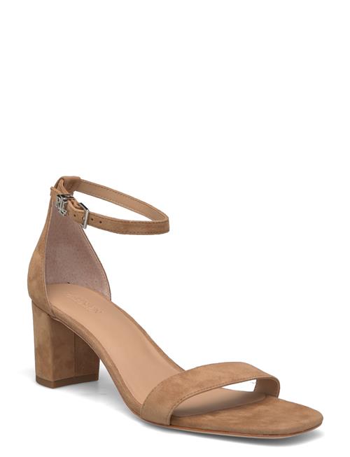 Logan Suede Sandal Lauren Ralph Lauren Beige