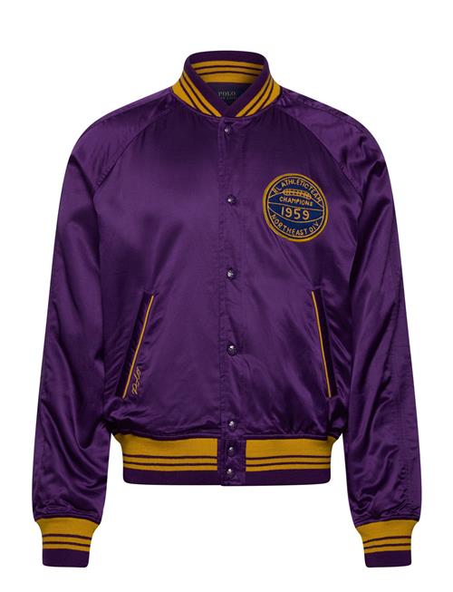 Satin Varsity-Inspired Jacket Polo Ralph Lauren Purple