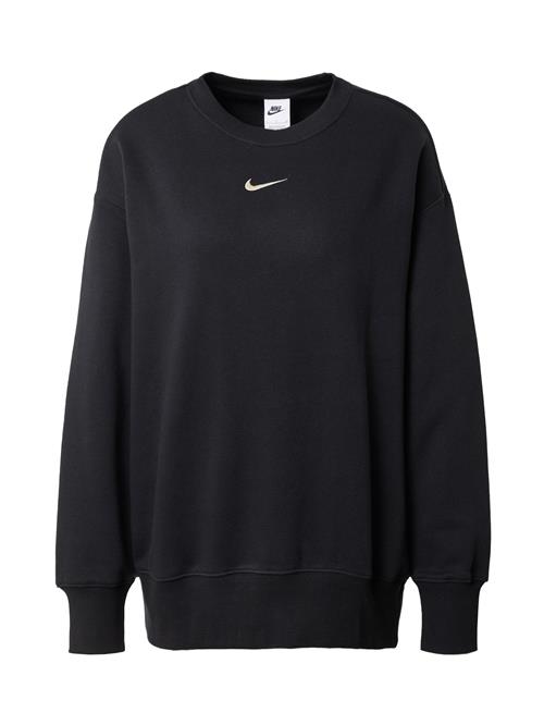 Nike Sportswear Sweatshirt 'Phoenix Fleece'  sort / hvid