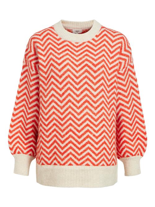 OBJECT Pullover 'Lucia'  creme / orangerød