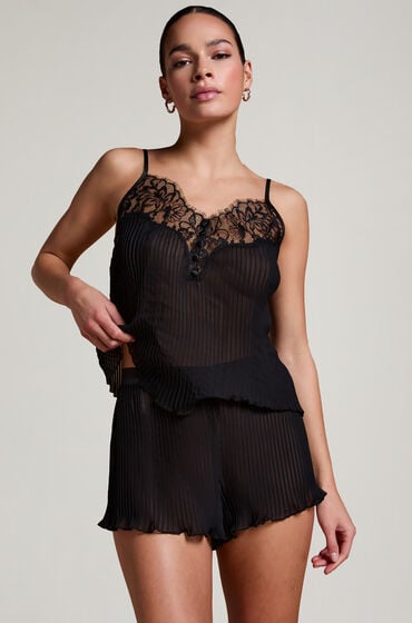 Hunkemöller Plisse shorts Sort