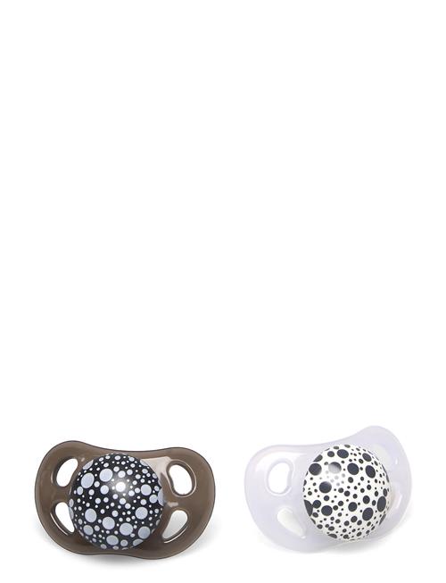 Twistshake 2X Pacifier Black White 0-6M Twistshake White