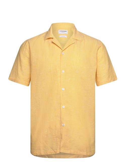 Casual Linen Blend Resort S/S Lindbergh Yellow