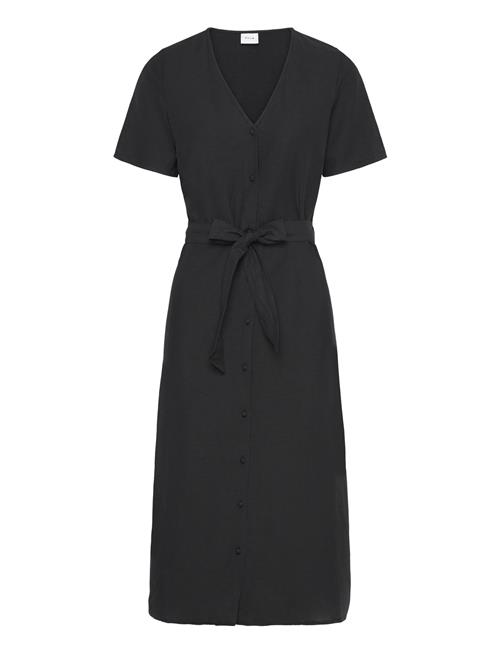 Viprisilla S/S V-Neck Midi Dress Vila Black