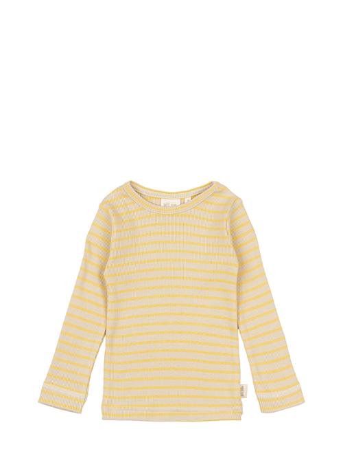 T-Shirt L/S Modal Striped Petit Piao Yellow