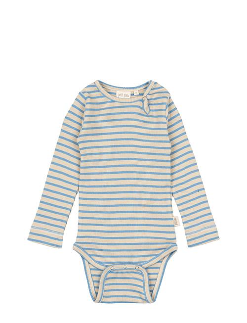 Body L/S Modal Striped Petit Piao Blue