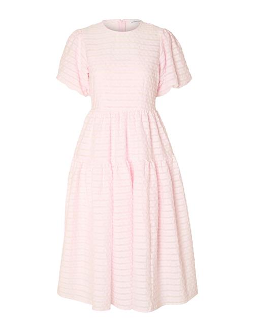 Slfrochelle 2/4 Structured Midi Dress B Selected Femme Pink