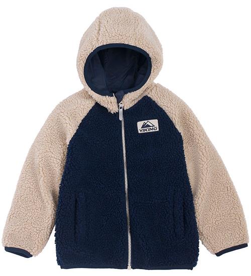 Viking Fleecejakke - Vendbar - Play - Navy/Beige