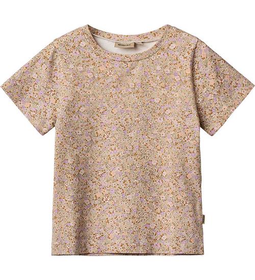 Wheat T-shirt - Manna - Lilac Flower Meadow