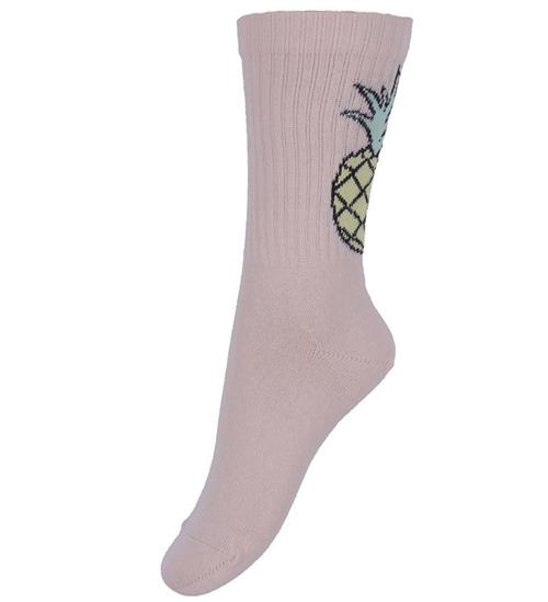 Melton Strømper - Pineapple - Crystal Pink