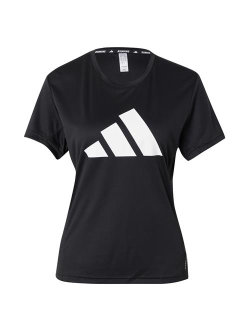 ADIDAS PERFORMANCE Shirts 'Run It'  sort / hvid