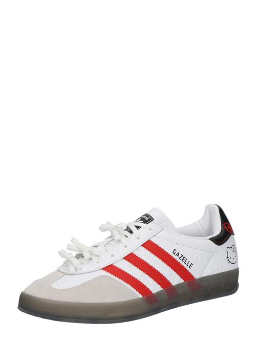 ADIDAS ORIGINALS Sneaker low 'GAZELLE'  stone / rød / sort / hvid