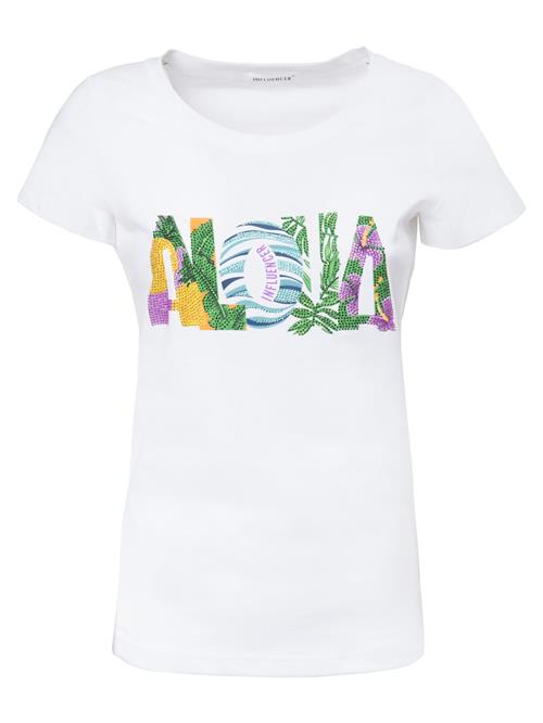 Influencer Shirts 'Aloha'  blandingsfarvet / hvid