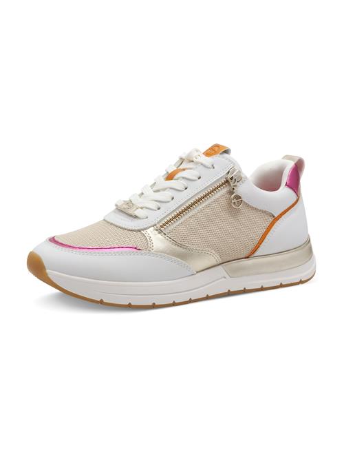 Tamaris Sneaker low  beige / guld / pink / hvid