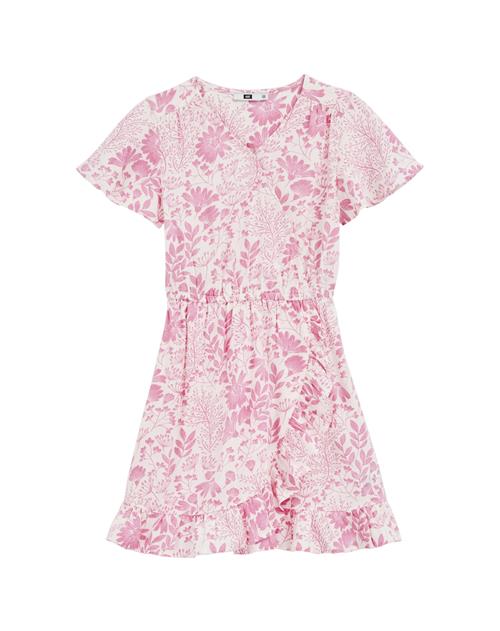 WE Fashion Kjole  lys pink / offwhite
