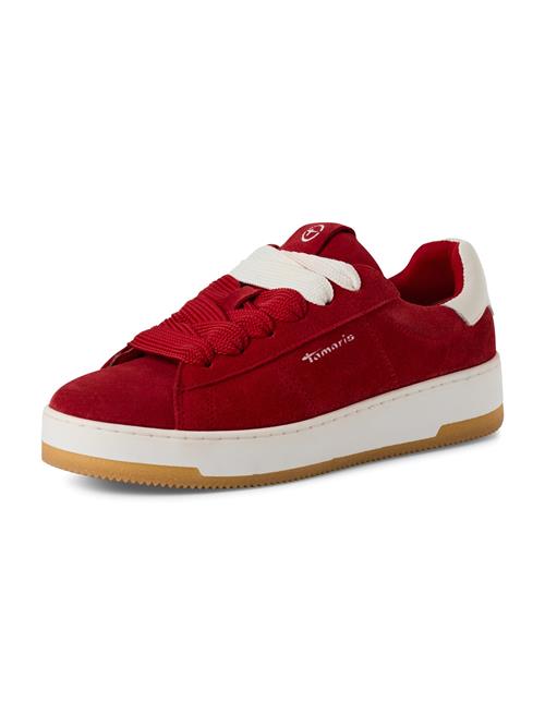 Tamaris Sneaker low  mørkerød / hvid