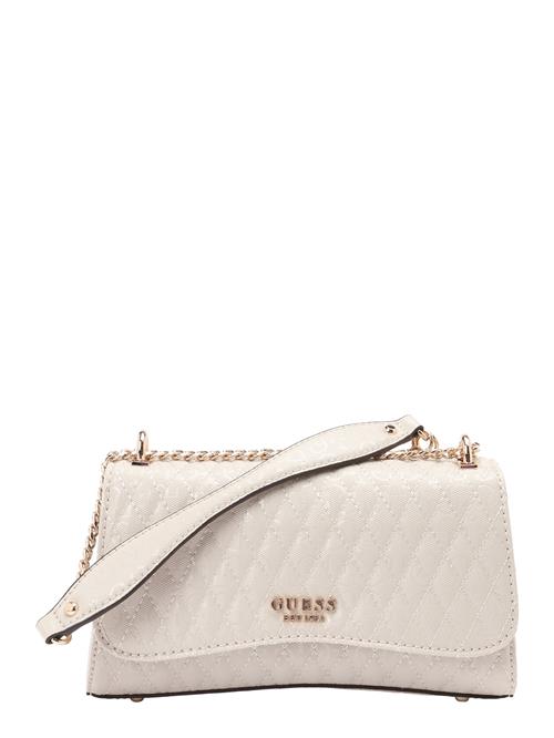 GUESS Skuldertaske 'BETULA'  beige / guld / hvid