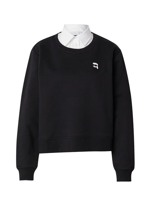 Karl Lagerfeld Sweatshirt  sort / offwhite