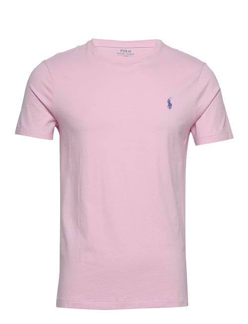 Custom Slim Fit Jersey Crewneck T-Shirt Polo Ralph Lauren Pink