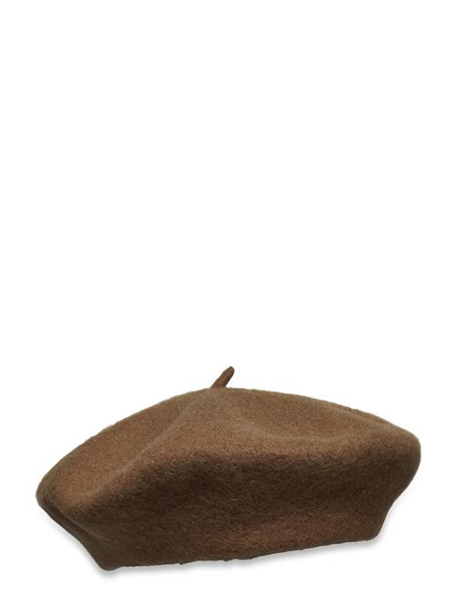 Wool Felt Beret Lauren Ralph Lauren Brown