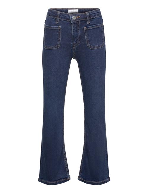 Flared Jeans With Pocket Mango Blue