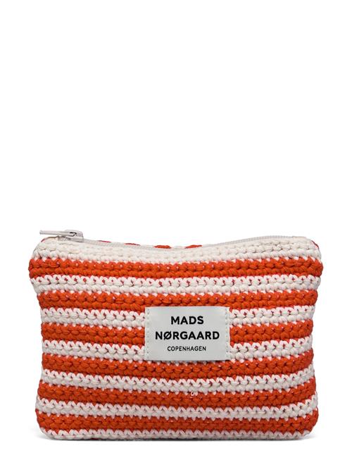 Milli Crochet Stripe Pouch Mads Nørgaard Red