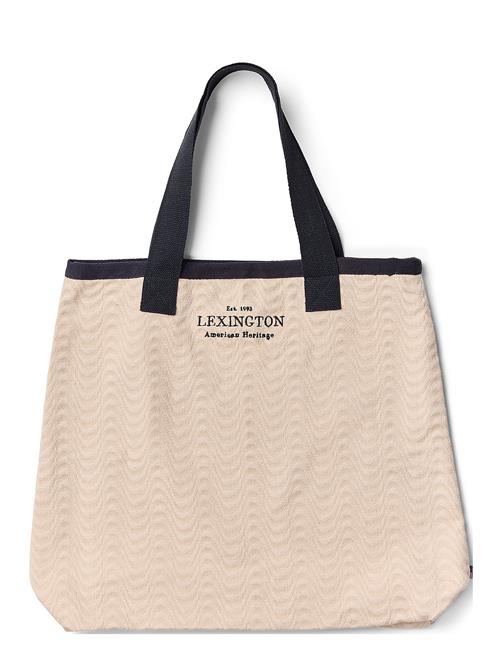 Wave Jaquard Shopper Lexington Clothing Cream