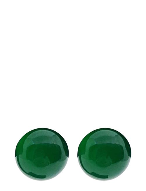 Malou Ear 10 Mm Green Agate Pipol's Bazaar Green