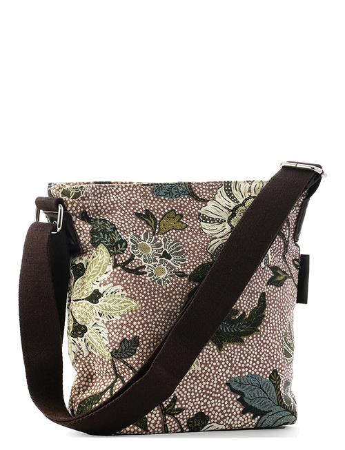 Small Shoulder Bag Dusty Pink Flower Linen Ceannis Pink