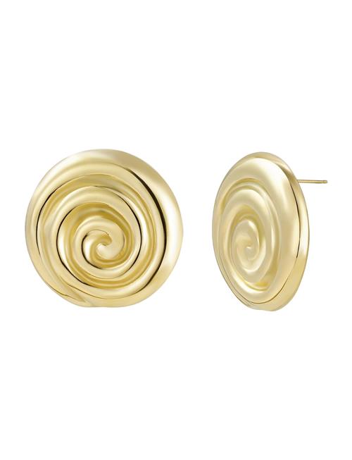 Spiral Earring Gold Bud To Rose Gold