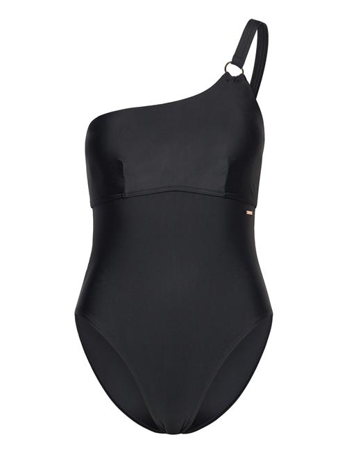 Womens Shaping Asymmetric 1 Piece Speedo Black