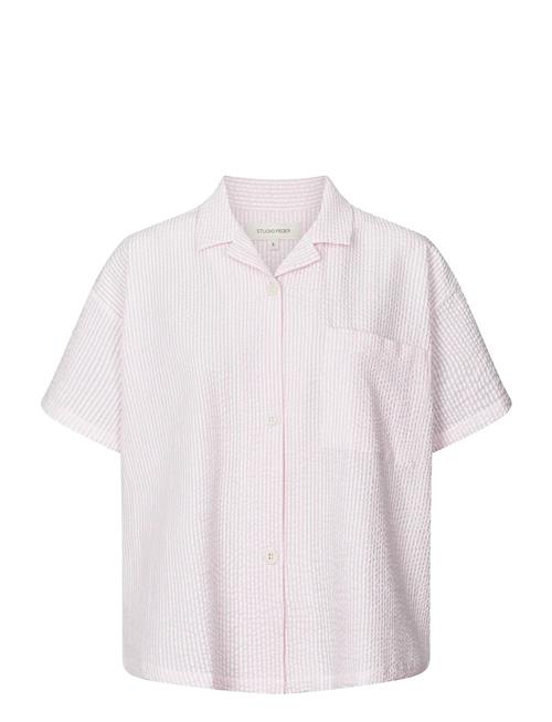 Victoria Shirt - Seersucker STUDIO FEDER Pink