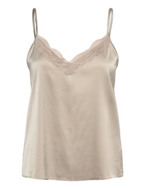 Rhjasmine Sl Night Strap Top Rosemunde Beige