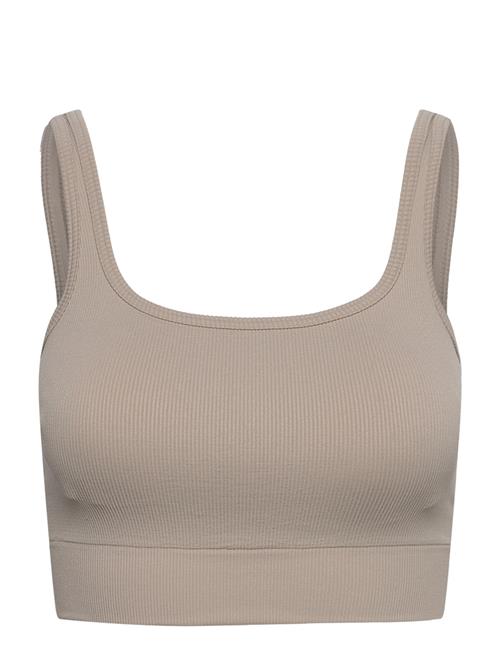 Collective Rib Sports Bra W Craft Beige