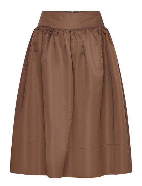 Rabens Saloner Nylon Full Skirt - Silke Rabens Sal R Brown