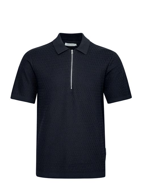 Cfjoe Ss Structured Polo Knit Casual Friday Navy