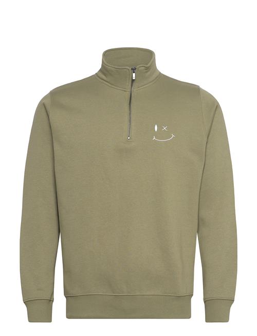 Patrick Half-Zip Sweatshirt Clean Cut Copenhagen Green